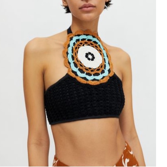 LAST 1 NEW UO crochet top & pant set - boho festival hippie vibe - Picture 7 of 13